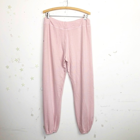 SUNDRY pink with stars & hearts jogger pants - Picture 7 of 11
